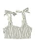 Unbranded Stripes Ivory White Swimsuit Top Size S - photo 1