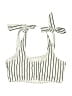 Unbranded Stripes Ivory White Swimsuit Top Size S - photo 2