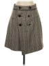 Zara Basic 100% Polyester Houndstooth Brown Casual Skirt Size XS - photo 1