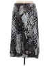 Sag Harbor 100% Polyester Print Black Tan Casual Skirt Size 1X - photo 1