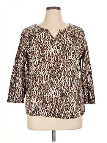 Anne Klein 3/4 Sleeve Blouse (view 1)