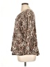 Anne Klein Animal Print Brown 3/4 Sleeve Blouse Size 1X - photo 5