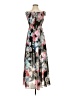 Bebe 100% Polyester Floral Gray Casual Dress Size XS - photo 1