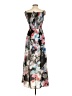 Bebe 100% Polyester Floral Gray Casual Dress Size XS - photo 2