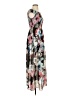 Bebe 100% Polyester Floral Gray Casual Dress Size XS - photo 4