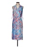 Tracy Reese Print Blue Casual Dress Size M - photo 1