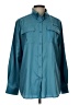 Unbranded 100% Polyester Teal Long Sleeve Blouse Size L - photo 1