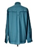 Unbranded 100% Polyester Teal Long Sleeve Blouse Size L - photo 2