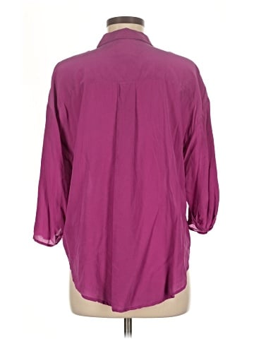 Maeve 3/4 Sleeve Silk Top (view 2)