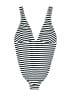 Pez D'or Barcelona Stripes Black One Piece Swimsuit Size S - photo 1