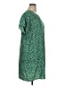 Shein Curve 100% Polyester Print Green Casual Dress Size 16 Plus (2) - photo 4