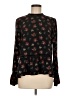 Dex 100% Polyester Black Long Sleeve Blouse Size M - photo 1