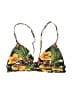 Unbranded Tropical Floral Black Yellow Swimsuit Top Size XS (estimated) - photo 2