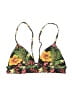 Unbranded Tropical Floral Black Yellow Swimsuit Top Size XS (estimated) - photo 1