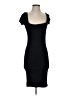 Obsessive Love Solid Black Cocktail Dress Size S - photo 1