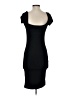Obsessive Love Solid Black Cocktail Dress Size S - photo 2