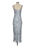 IKKS 100% Viscose Paisley Blue Cocktail Dress Size 36 waist - photo 2