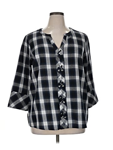 Skies Are Blue 3/4 Sleeve Blouse (view 1)