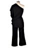 Unbranded 100% Polyester Solid Black Jumpsuit Size L - photo 2