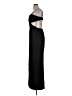 Aqua 100% Polyester Solid Black Cocktail Dress Size 14 - photo 5