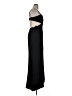 Aqua 100% Polyester Solid Black Cocktail Dress Size 14 - photo 4