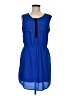 Apt. 9 100% Polyester Color Block Blue Casual Dress Size M - photo 1