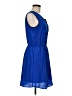 Apt. 9 100% Polyester Color Block Blue Casual Dress Size M - photo 4
