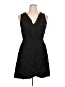Alice + Olivia 100% Polyester Black Cocktail Dress Size 14 - photo 1