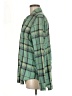 Chaps 100% Cotton Plaid Green Long Sleeve Button-Down Shirt Size M - photo 5