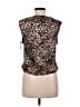Japna 100% Polyester Brown Sleeveless Blouse Size L - photo 2