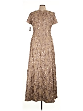 alex evenings a-line rosette dress Alex Evenings Rosette A-Line Gown - Navy main image 0