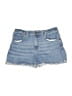 STUDIO BLUE Blue Denim Shorts Size 26 waist - photo 1