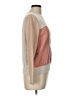 Barbour 100% Cotton Color Block Tan Pullover Sweater Size 10 - photo 4