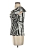Worthington 100% Polyester Silver Short Sleeve Blouse Size S (petite) - photo 5