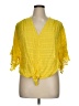 Max Studio Yellow Short Sleeve Blouse Size XL (estimated) - photo 1