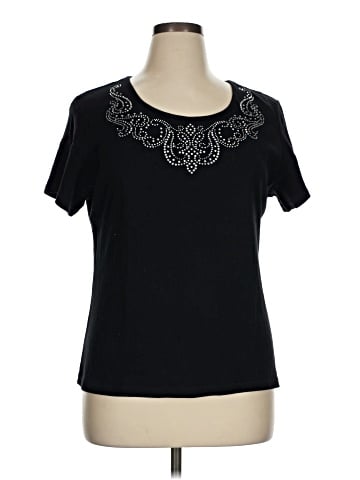 Karen Scott Short Sleeve Top (view 1)