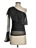 Willow & Clay 100% Polyester Black 3/4 Sleeve Top Size S - photo 1