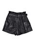 Easel 100% Polyurethane Metallic Black Shorts Size M - photo 2
