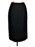 Albert Nipon 100% Wool Solid Black Wool Skirt Size S - photo 1