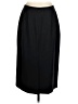 Albert Nipon 100% Wool Solid Black Wool Skirt Size S - photo 2