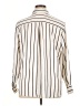 Old Navy 100% Polyester Stripes Ivory Long Sleeve Blouse Size XL - photo 2