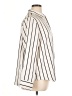 Old Navy 100% Polyester Stripes Ivory Long Sleeve Blouse Size XL - photo 4