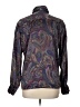 Tess 100% Polyester Paisley Purple Long Sleeve Blouse Size 12 - photo 2