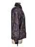 Tess 100% Polyester Paisley Purple Long Sleeve Blouse Size 12 - photo 4