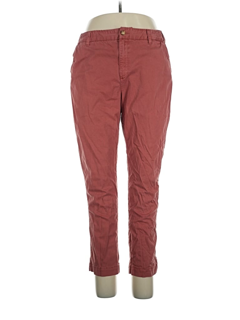 Pre-owned Coldwater Creek Casual Pants In Burgundy
