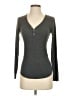 Gap Body 100% Polyester Gray Long Sleeve Henley Size XS - photo 1