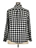 Torrid Checkered-gingham Black Silver Long Sleeve Button-Down Shirt Size 2X Plus (2) - photo 2