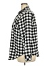 Torrid Checkered-gingham Black Silver Long Sleeve Button-Down Shirt Size 2X Plus (2) - photo 5