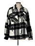 Thread & Supply 100% Polyester Plaid Gray Coat Size L - photo 1