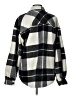 Thread & Supply 100% Polyester Plaid Gray Coat Size L - photo 2